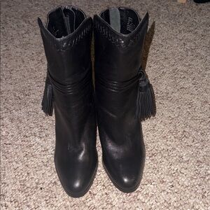 Coach Black Leather Ankle Booties